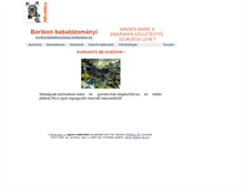 Tablet Screenshot of boribonbababizomanyi.boltaneten.hu