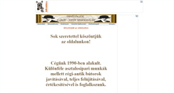 Desktop Screenshot of antikbutorok.boltaneten.hu